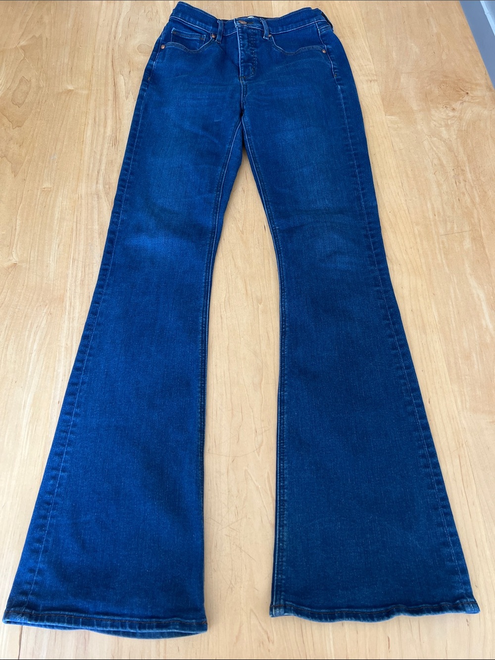 LOFT Dark Blue Flare Jeans